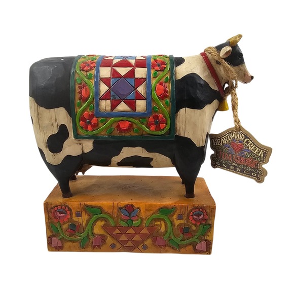 Jim Shore Other - Jim Shore Heartwood Creek A Grand Tradition Cow Figurine 117143 Enesco 2003